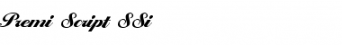 Download Premi Script SSi Regular Font Title Preview