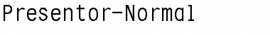 Download Presentor-Normal Regular Font Title Preview