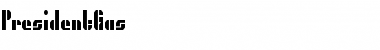 Download PresidentGas Regular Font Title Preview