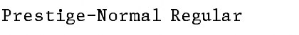 Download Prestige-Normal Regular Font Title Preview