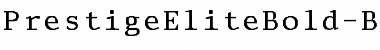 Download PrestigeEliteBold-Bold Regular Font Title Preview