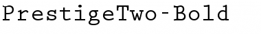Download PrestigeTwo Bold Font Title Preview