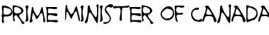 Download Prime Minister of Canada Regular Font Title Preview