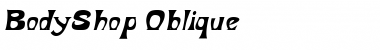 Download BodyShop Oblique Font Title Preview
