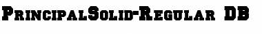 Download PrincipalSolid DB Regular Font Title Preview
