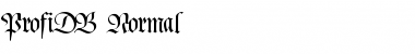 Download ProfiDB Normal Font Title Preview