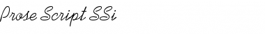 Download Prose Script SSi Regular Font Title Preview