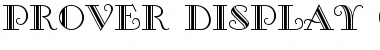 Download Prover Display Caps SSi Regular Font Title Preview