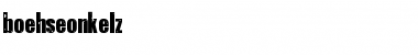 Download boehseonkelz Regular Font Title Preview