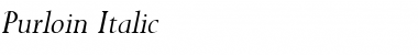 Download Purloin Italic Font Title Preview