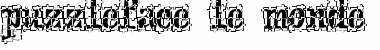 Download puzzleface le monde regular Font Title Preview