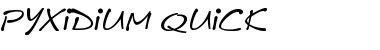 Download Pyxidium Quick Regular Font Title Preview