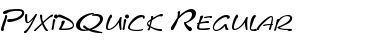 Download PyxidQuick Regular Font Title Preview