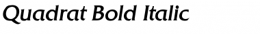 Download Quadrat Bold Italic Font