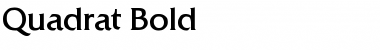 Download Quadrat Bold Font