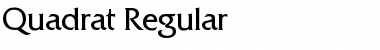 Download Quadrat Regular Font