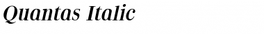 Download Quantas Italic Font Title Preview