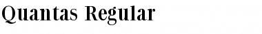 Download Quantas Regular Font Title Preview