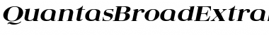 Download QuantasBroadExtrabold Italic Font