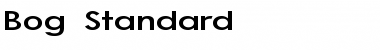 Download Bog Standard Regular Font Title Preview