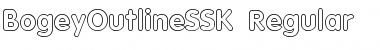 Download BogeyOutlineSSK Regular Font Title Preview