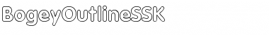Download BogeyOutlineSSK Regular Font Title Preview