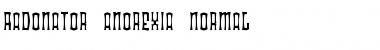 Download Radonator Anorexia Normal Font