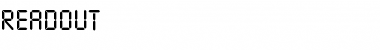 Download Readout Regular Font Title Preview