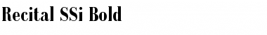 Download Recital SSi Bold Font Title Preview