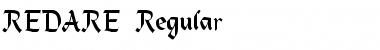 Download REDARE Regular Font Title Preview