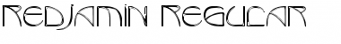 Download Redjamin Regular Font Title Preview