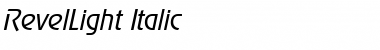 Download RevelLight Italic Font