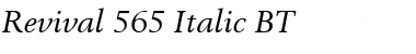 Download Revival565 BT Italic Font