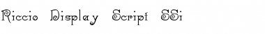 Download Riccio Display Script SSi Regular Font