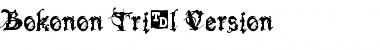 Download Bokonon Trial Version Regular Font Title Preview
