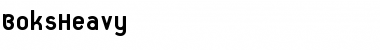 Download Boks Heavy Font Title Preview