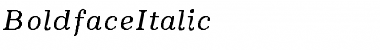 Download BoldfaceItalic- Regular Font Title Preview