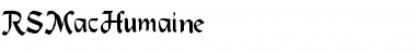 Download RSMacHumaine Regular Font Title Preview