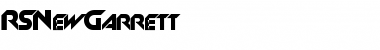 Download RSNewGarrett Regular Font Title Preview