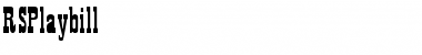 Download RSPlaybill Regular Font Title Preview