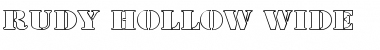 Download Rudy Hollow Wide Regular Font Title Preview