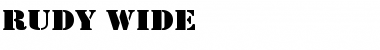 Download Rudy Wide Regular Font Title Preview