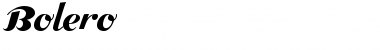Download Bolero Regular Font Title Preview