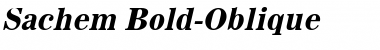Download Sachem Bold-Oblique Font