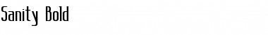 Download Sanity Bold Font Title Preview