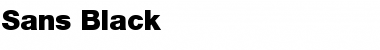 Download Sans Black Regular Font Title Preview