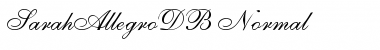 Download SarahAllegroDB Normal Font Title Preview