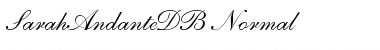 Download SarahAndanteDB Normal Font Title Preview