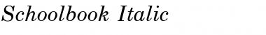Download Schoolbook Italic Font