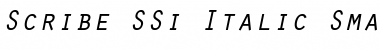 Download Scribe SSi Italic Small Caps Font